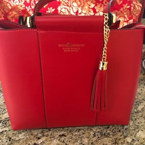Made in Italy, color Red. Used once. Measurements are attached